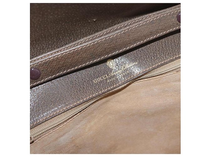 Gucci Borsa a Spalla GG Supreme PVC Beige Oro Auth AMZ406 D'oro - vista 10