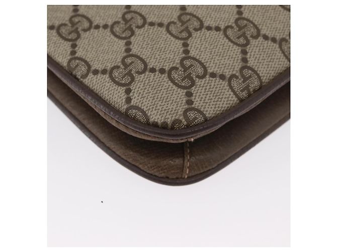 Gucci Borsa a Spalla GG Supreme PVC Beige Oro Auth AMZ406 D'oro - vista 15