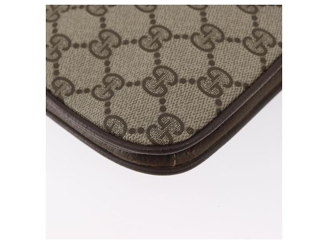 Gucci Borsa a Spalla GG Supreme PVC Beige Oro Auth AMZ406 D'oro - vista 17