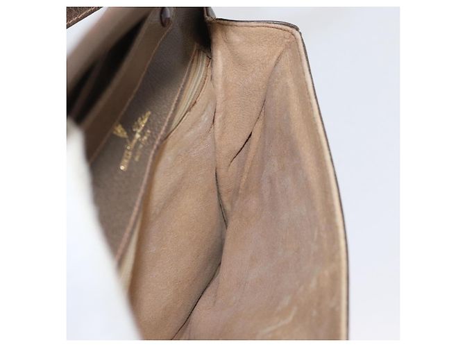 Gucci Borsa a Spalla GG Supreme PVC Beige Oro Auth AMZ406 D'oro - vista 20