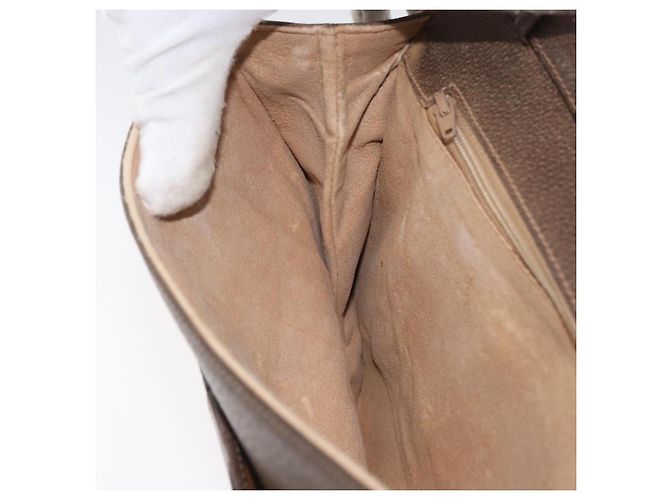 Gucci Borsa a Spalla GG Supreme PVC Beige Oro Auth AMZ406 D'oro - vista 21