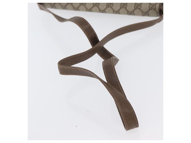 Gucci Borsa a Spalla GG Supreme PVC Beige Oro Auth AMZ406 D'oro - vista 7