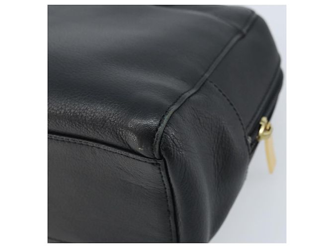 Borsa a mano in pelle nera e oro BURBERRY Auth ep13929 Nero D'oro - vista 15