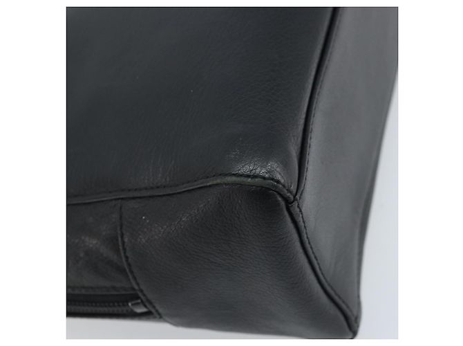 Borsa a mano in pelle nera e oro BURBERRY Auth ep13929 Nero D'oro - vista 16