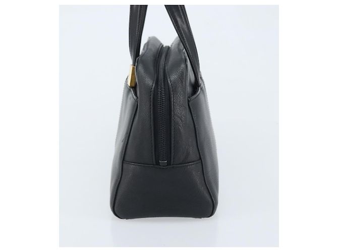 Borsa a mano in pelle nera e oro BURBERRY Auth ep13929 Nero D'oro - vista 3