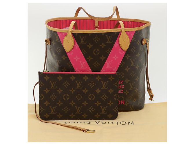 LOUIS VUITTON Borsa Tote Monogram Neverfull MM Grenard M41602 LV Auth 51265SAV Monogramma - vista 12