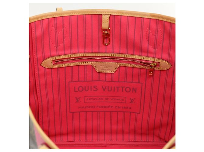 LOUIS VUITTON Borsa Tote Monogram Neverfull MM Grenard M41602 LV Auth 51265SAV Monogramma - vista 18