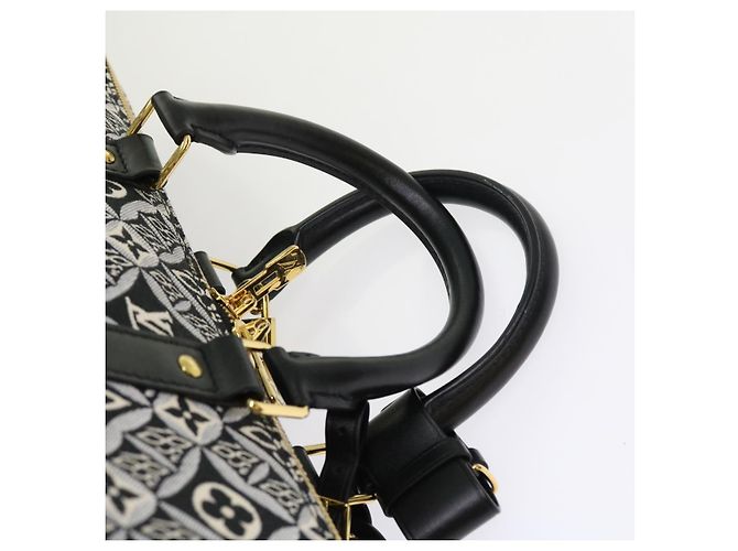 LOUIS VUITTON DAL 1854 Keepall Bandoulière 45 Jacquard M57304 LV Auth 56155SM Nero - vista 14