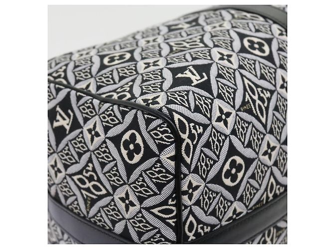 LOUIS VUITTON DAL 1854 Keepall Bandoulière 45 Jacquard M57304 LV Auth 56155SM Nero - vista 17