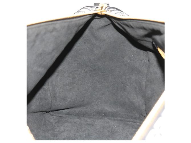 LOUIS VUITTON DAL 1854 Keepall Bandoulière 45 Jacquard M57304 LV Auth 56155SM Nero - vista 22