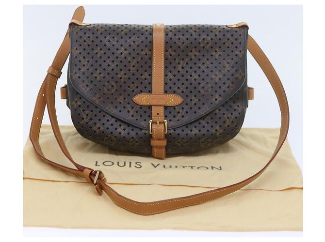 LOUIS VUITTON Borsa a Spalla Monogram Perfo Saumur 30 M93998 LV Auth 59612SAV Monogramma - vista 12