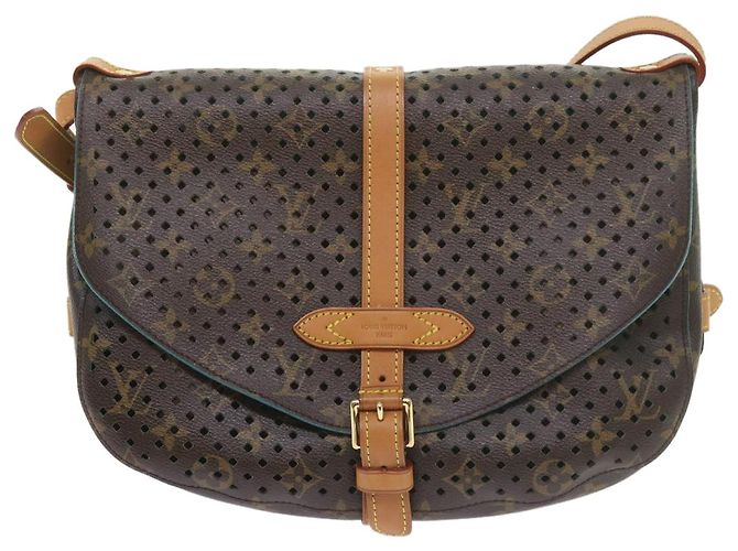 LOUIS VUITTON Borsa a Spalla Monogram Perfo Saumur 30 M93998 LV Auth 59612SAV Monogramma - vista 13