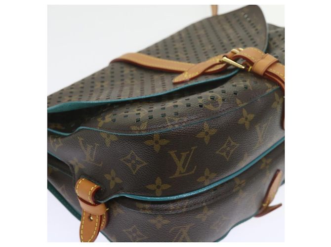 LOUIS VUITTON Borsa a Spalla Monogram Perfo Saumur 30 M93998 LV Auth 59612SAV Monogramma - vista 16