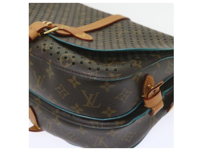 LOUIS VUITTON Borsa a Spalla Monogram Perfo Saumur 30 M93998 LV Auth 59612SAV Monogramma - vista 17