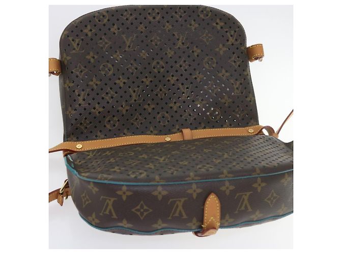 LOUIS VUITTON Borsa a Spalla Monogram Perfo Saumur 30 M93998 LV Auth 59612SAV Monogramma - vista 19