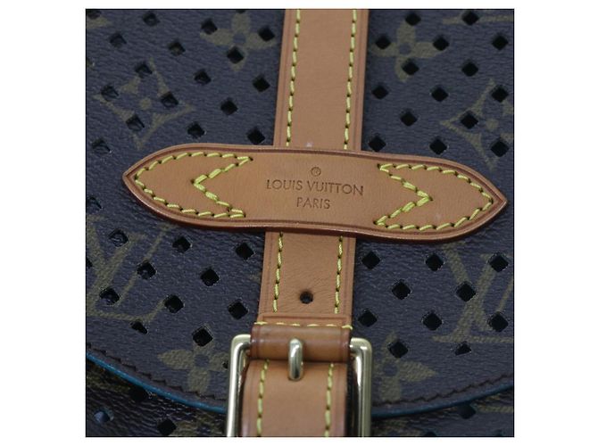 LOUIS VUITTON Borsa a Spalla Monogram Perfo Saumur 30 M93998 LV Auth 59612SAV Monogramma - vista 21