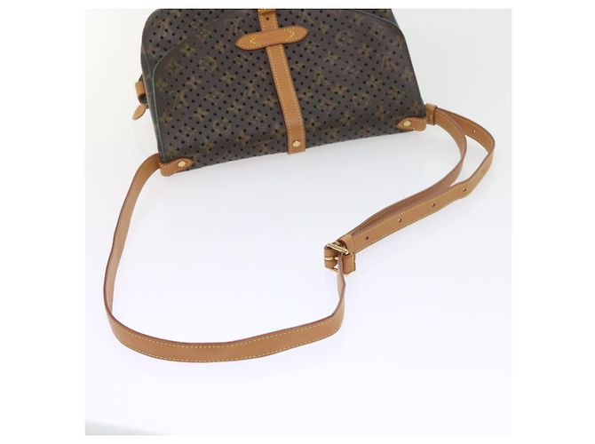 LOUIS VUITTON Borsa a Spalla Monogram Perfo Saumur 30 M93998 LV Auth 59612SAV Monogramma - vista 7
