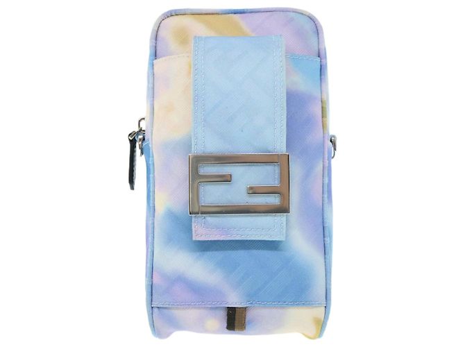 FENDI Zucca Canvas Schultertasche Hellblau Auth 62025SAV - Ansicht 13