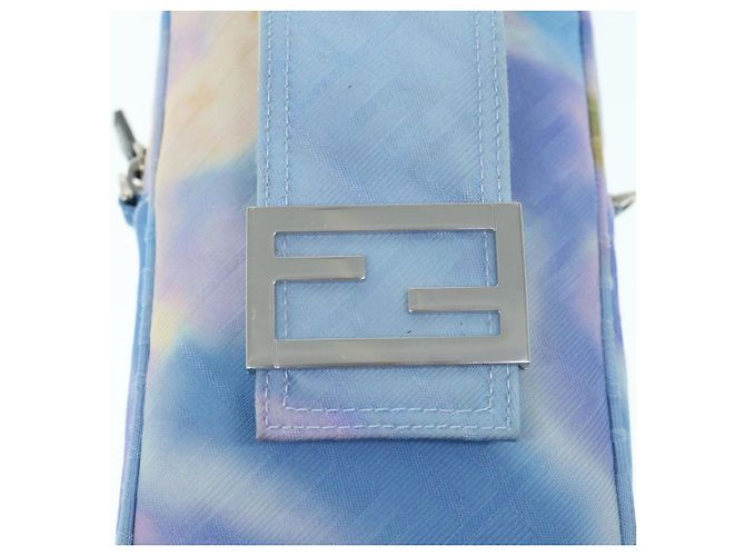 FENDI Zucca Canvas Schultertasche Hellblau Auth 62025SAV - Ansicht 17