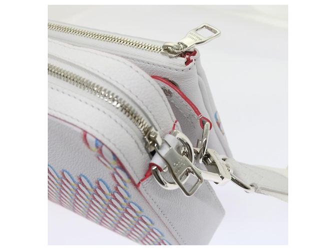 LOUIS VUITTON Bolsa Mensageiro Damier Giant Spray Trio Branca M20665 Auth ar11066SM Branco - vista 10