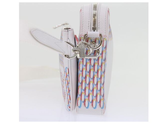 LOUIS VUITTON Bolsa Mensageiro Damier Giant Spray Trio Branca M20665 Auth ar11066SM Branco - vista 3