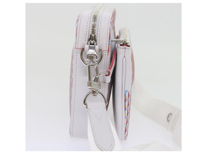 LOUIS VUITTON Bolsa Mensageiro Damier Giant Spray Trio Branca M20665 Auth ar11066SM Branco - vista 4