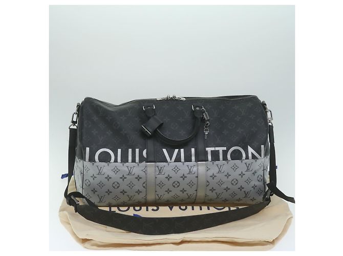 LOUIS VUITTON Eclipse Split Keepall Bandouliere 50 Borsa Boston M43817 Auth 57012SM Monogramma - vista 12