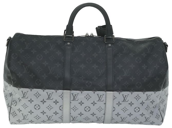 LOUIS VUITTON Eclipse Split Keepall Bandouliere 50 Borsa Boston M43817 Auth 57012SM Monogramma - vista 2
