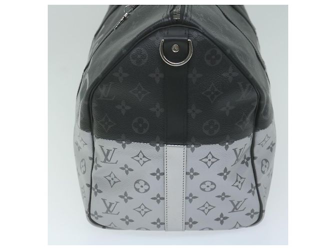 LOUIS VUITTON Eclipse Split Keepall Bandouliere 50 Borsa Boston M43817 Auth 57012SM Monogramma - vista 3