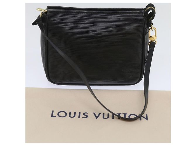 LOUIS VUITTON Pochette per Trucco Epi SPO Nera LV Auth am5671SAV Nero - vista 12