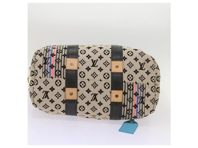 LOUIS VUITTON Monogram Scrunchie Touareg Boston Bag Beige M40360 Auth ar11371SM - vista 10
