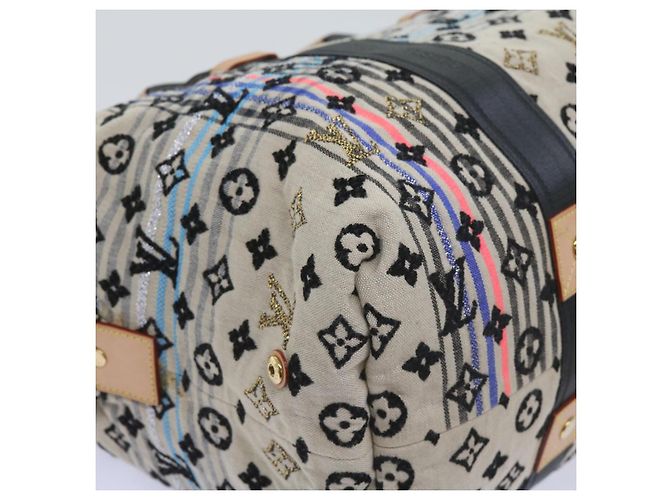 LOUIS VUITTON Monogram Scrunchie Touareg Boston Bag Beige M40360 Auth ar11371SM - vista 12