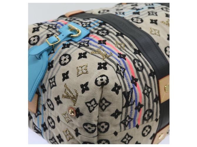 LOUIS VUITTON Monogram Scrunchie Touareg Boston Bag Beige M40360 Auth ar11371SM - vista 14