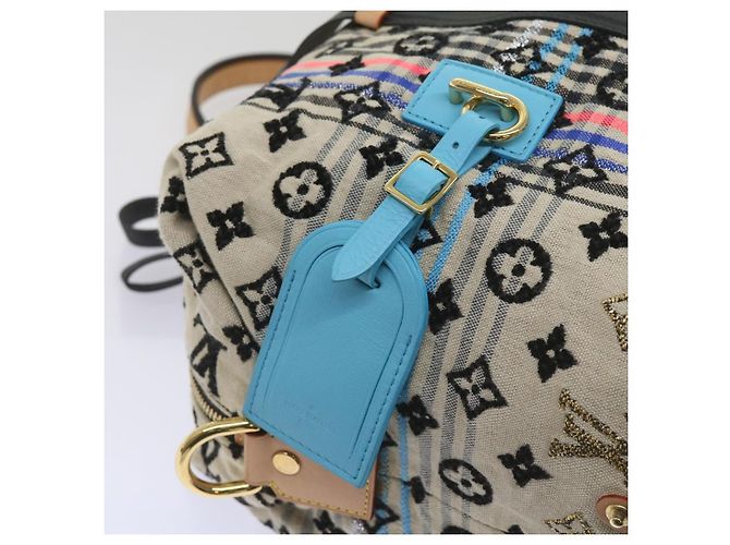LOUIS VUITTON Monogram Scrunchie Touareg Boston Bag Beige M40360 Auth ar11371SM - vista 15
