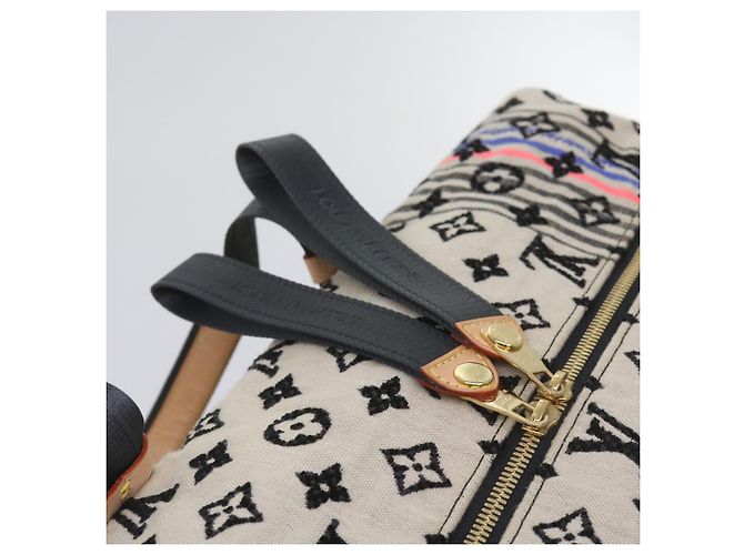 LOUIS VUITTON Monogram Scrunchie Touareg Boston Bag Beige M40360 Auth ar11371SM - vista 16