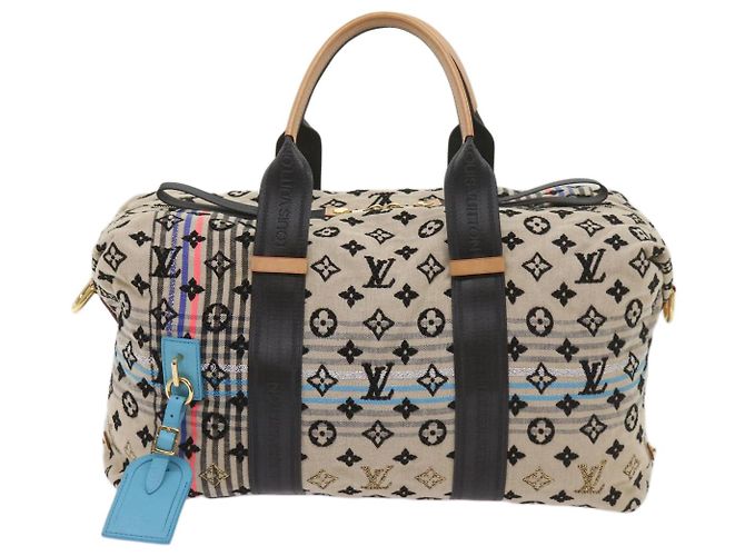 LOUIS VUITTON Monogram Scrunchie Touareg Boston Bag Beige M40360 Auth ar11371SM - vista 2