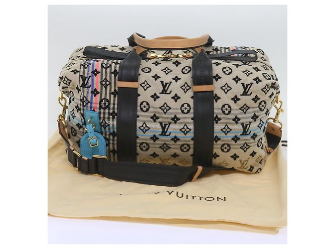 LOUIS VUITTON Monogram Scrunchie Touareg Boston Bag Beige M40360 Auth ar11371SM - vista 26