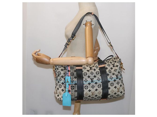 LOUIS VUITTON Monogram Scrunchie Touareg Boston Bag Beige M40360 Auth ar11371SM - vista 27