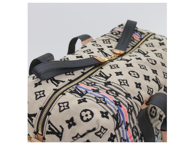 LOUIS VUITTON Monogram Scrunchie Touareg Boston Bag Beige M40360 Auth ar11371SM - vista 7