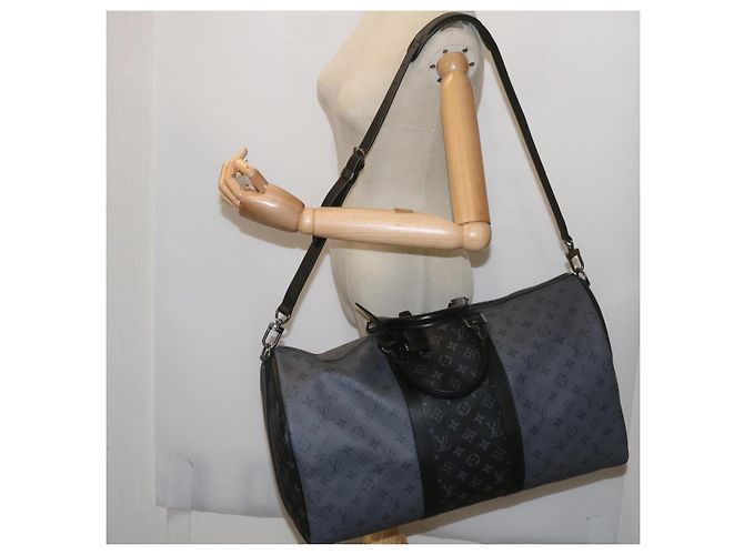 Keepall Bandoulière 50 Eclipse Reverse Tasche LOUIS VUITTON M45392 Auth LV 68414SM Monogramm - Ansicht 24