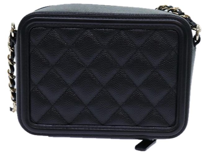 CHANEL Borsa a Spalla Figly Mini in Pelle di Vitello Nera A84452 CC Auth ar11762SAV Nero - vista 2