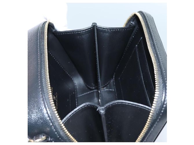 CHANEL Borsa a Spalla Figly Mini in Pelle di Vitello Nera A84452 CC Auth ar11762SAV Nero - vista 21