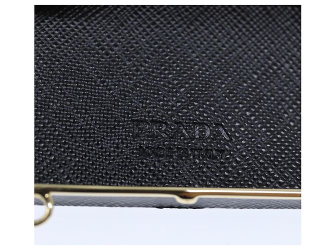 Borsa a Spalla in Nylon Nera Auth 73746SAV PRADA Nero - vista 17