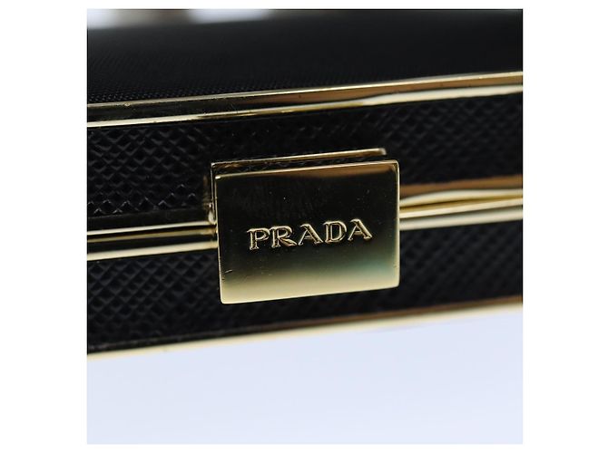 Borsa a Spalla in Nylon Nera Auth 73746SAV PRADA Nero - vista 8