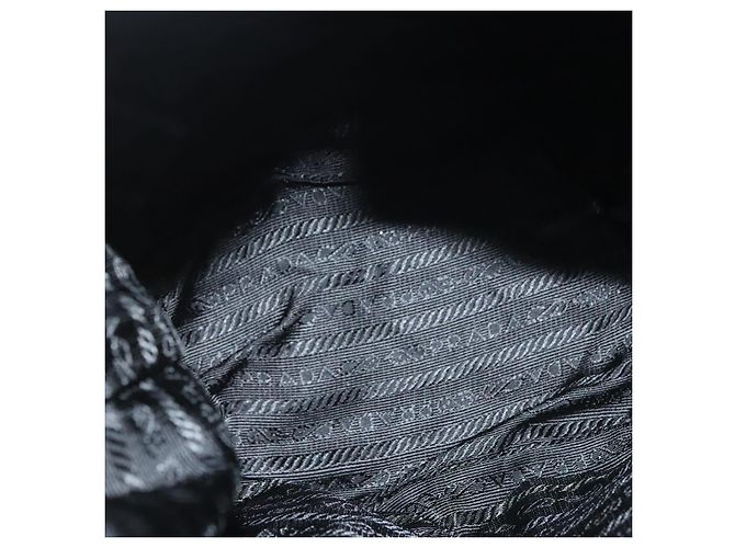 Borsa a Spalla PRADA Nylon Nero Argento Autentica yk19273A - vista 11