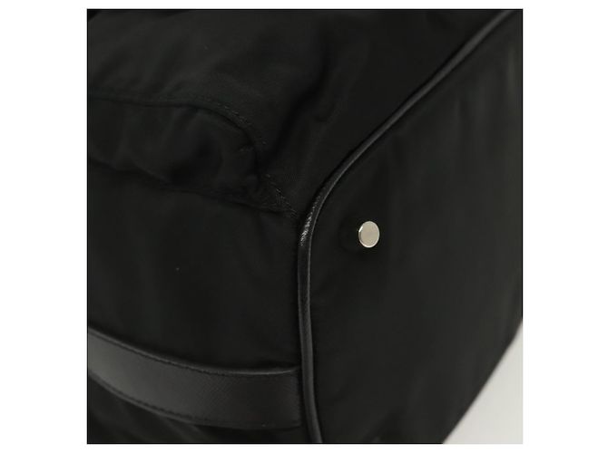 Borsa a Spalla PRADA Nylon Nero Argento Autentica yk19273A - vista 14