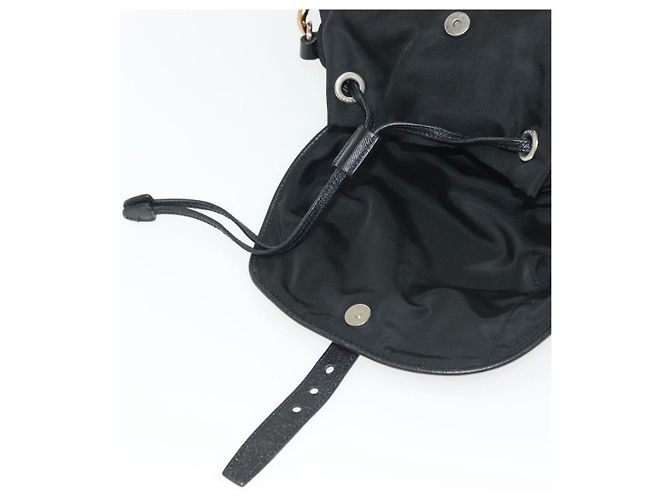 Borsa a Spalla PRADA Nylon Nero Argento Autentica yk19273A - vista 19