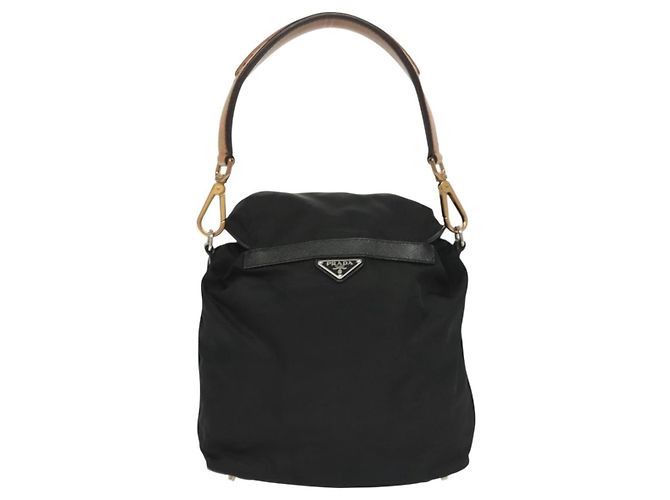 Borsa a Spalla PRADA Nylon Nero Argento Autentica yk19273A - vista 2