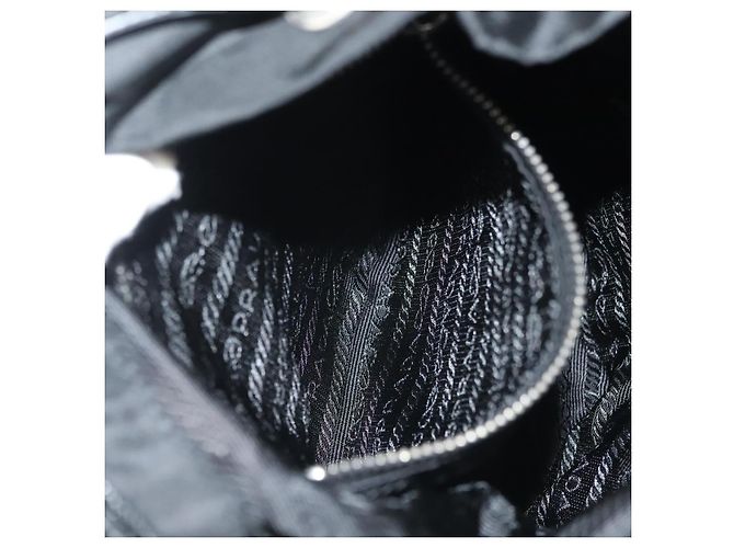 Borsa a Spalla PRADA Nylon Nero Argento Autentica yk19273A - vista 24