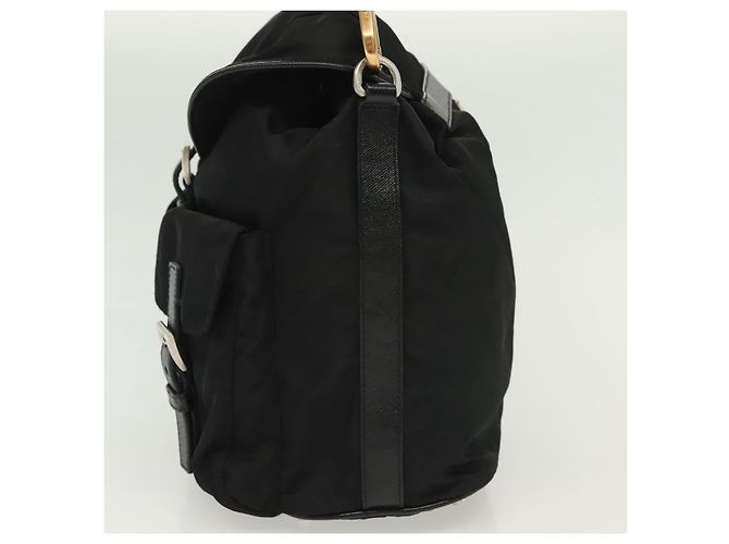Borsa a Spalla PRADA Nylon Nero Argento Autentica yk19273A - vista 3